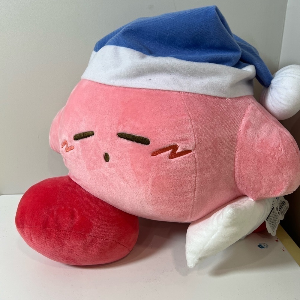 NWT RARE Kirby of the Stars PUPUPU Japanese Import JUMBO Good Night Plush